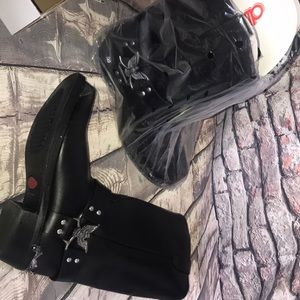 Dingo harness boots men’s 12 NEW BLACK EAGLE